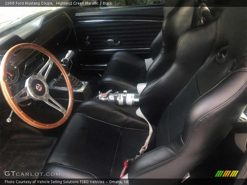 Highland Green Metallic / Black 1968 Ford Mustang Coupe