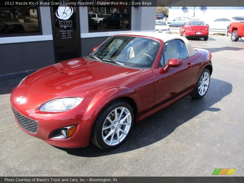 Copper Red Mica / Dune Beige 2012 Mazda MX-5 Miata Grand Touring Roadster