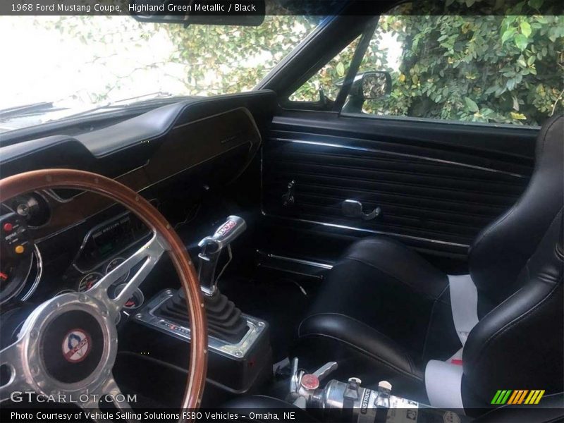 Highland Green Metallic / Black 1968 Ford Mustang Coupe