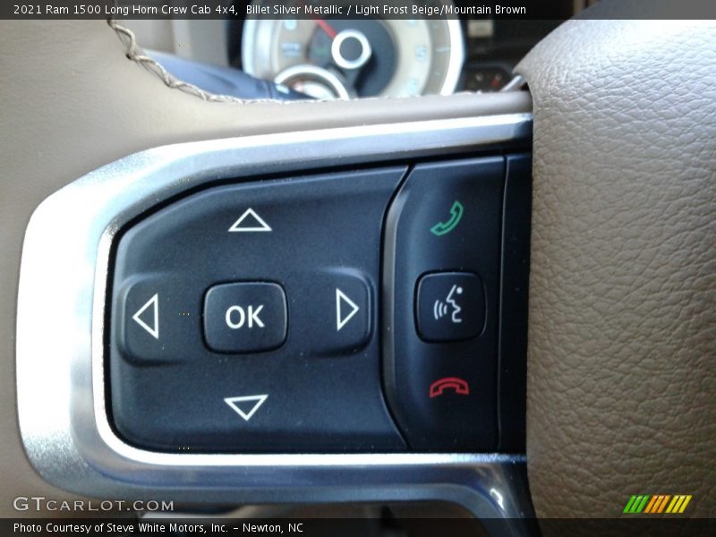 Billet Silver Metallic / Light Frost Beige/Mountain Brown 2021 Ram 1500 Long Horn Crew Cab 4x4