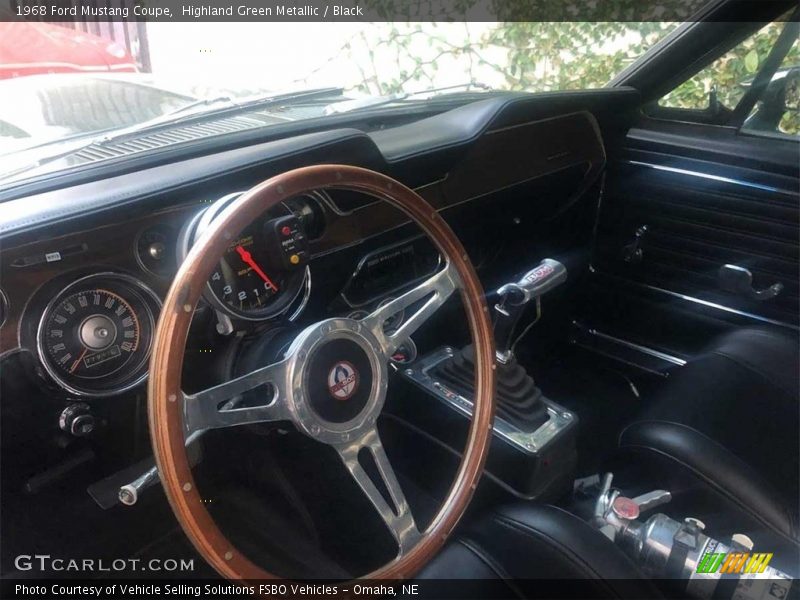 Highland Green Metallic / Black 1968 Ford Mustang Coupe