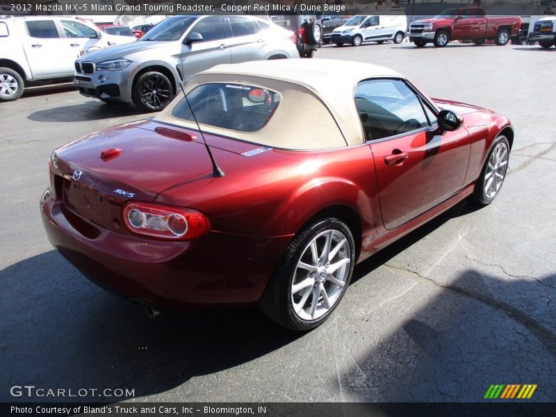 Copper Red Mica / Dune Beige 2012 Mazda MX-5 Miata Grand Touring Roadster