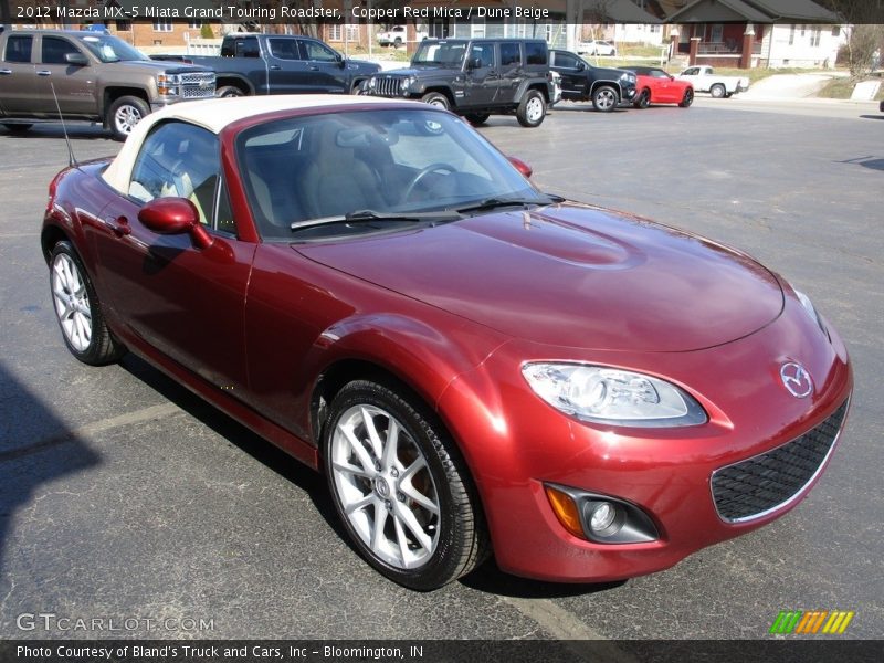 Copper Red Mica / Dune Beige 2012 Mazda MX-5 Miata Grand Touring Roadster