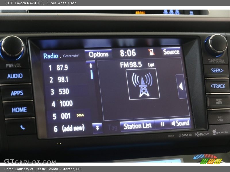 Super White / Ash 2018 Toyota RAV4 XLE