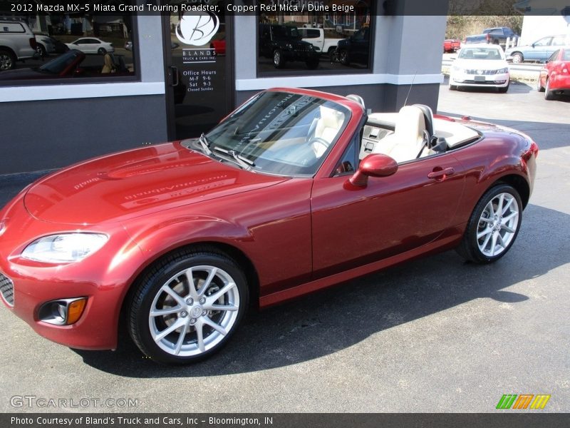 Copper Red Mica / Dune Beige 2012 Mazda MX-5 Miata Grand Touring Roadster