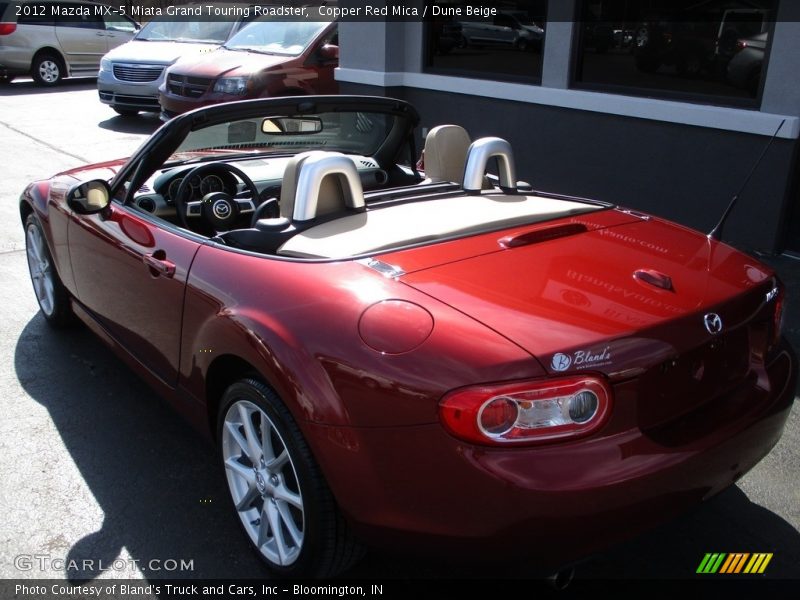 Copper Red Mica / Dune Beige 2012 Mazda MX-5 Miata Grand Touring Roadster