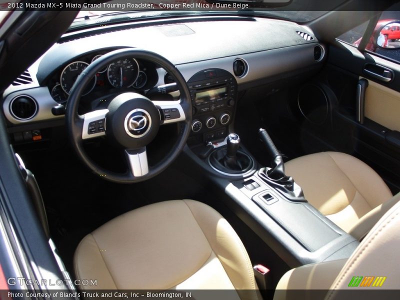 Copper Red Mica / Dune Beige 2012 Mazda MX-5 Miata Grand Touring Roadster