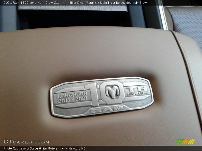 Billet Silver Metallic / Light Frost Beige/Mountain Brown 2021 Ram 1500 Long Horn Crew Cab 4x4