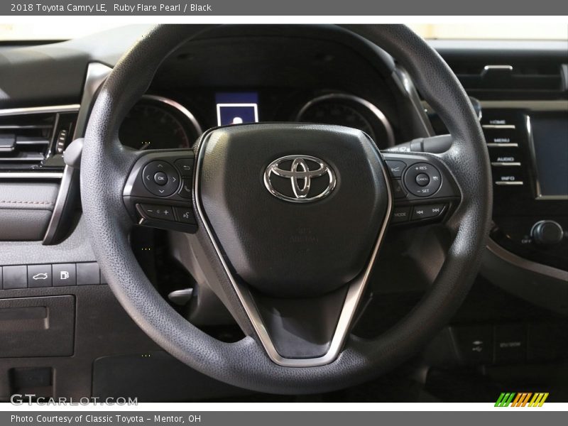 Ruby Flare Pearl / Black 2018 Toyota Camry LE