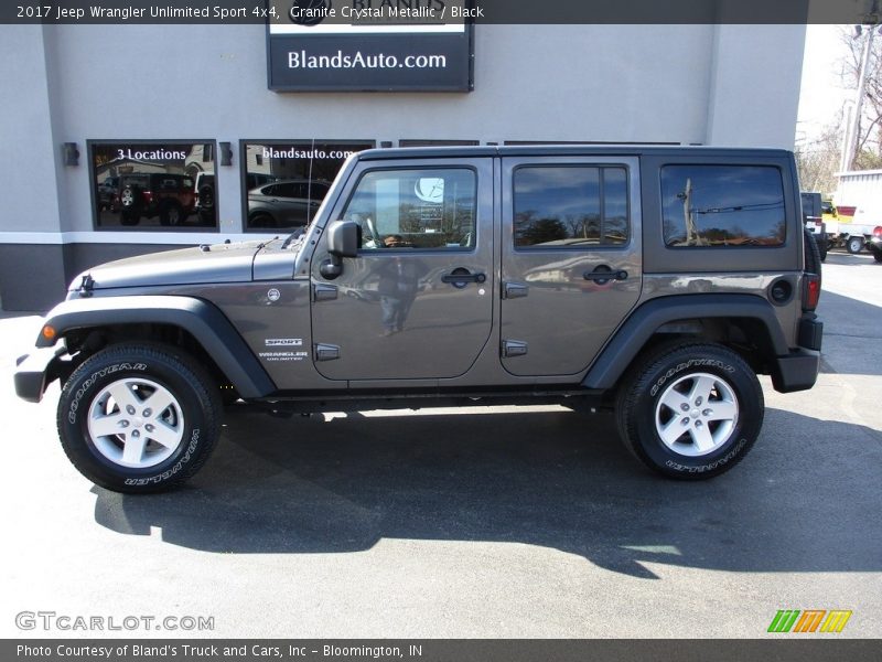 Granite Crystal Metallic / Black 2017 Jeep Wrangler Unlimited Sport 4x4
