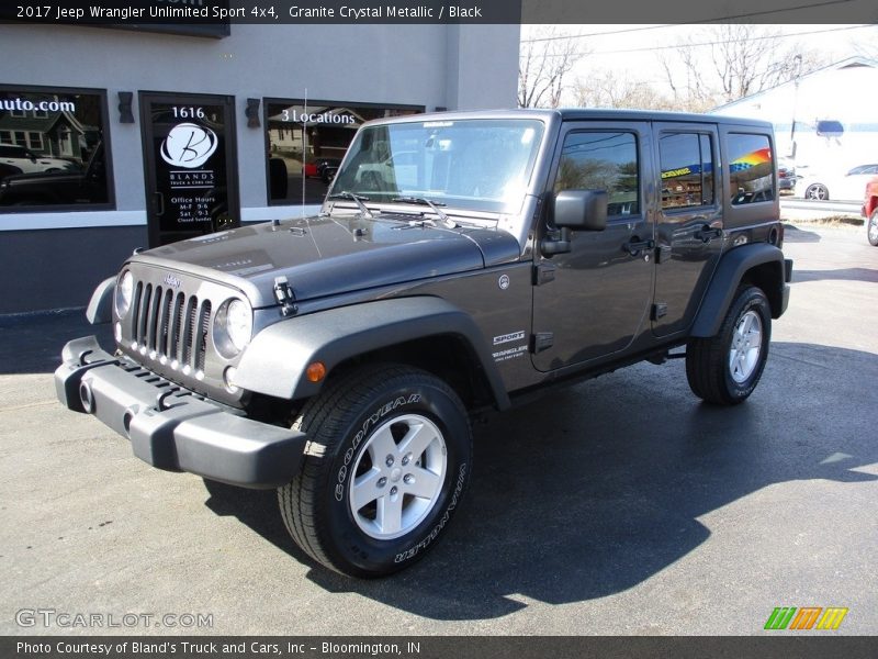 Granite Crystal Metallic / Black 2017 Jeep Wrangler Unlimited Sport 4x4
