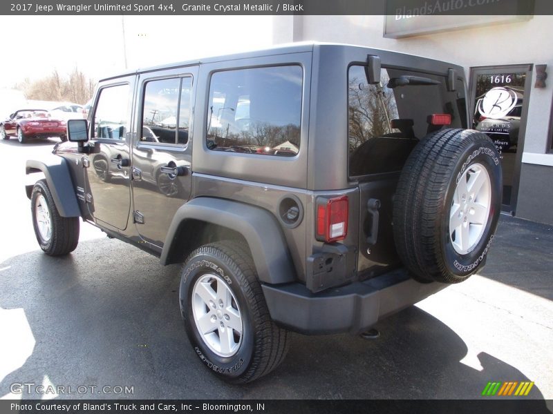 Granite Crystal Metallic / Black 2017 Jeep Wrangler Unlimited Sport 4x4