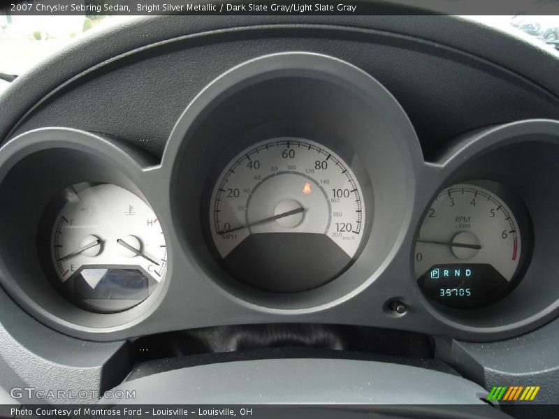 Bright Silver Metallic / Dark Slate Gray/Light Slate Gray 2007 Chrysler Sebring Sedan