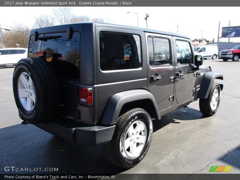 Granite Crystal Metallic / Black 2017 Jeep Wrangler Unlimited Sport 4x4