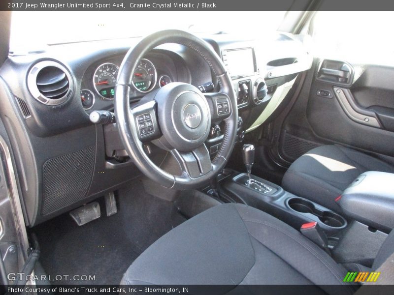 Granite Crystal Metallic / Black 2017 Jeep Wrangler Unlimited Sport 4x4