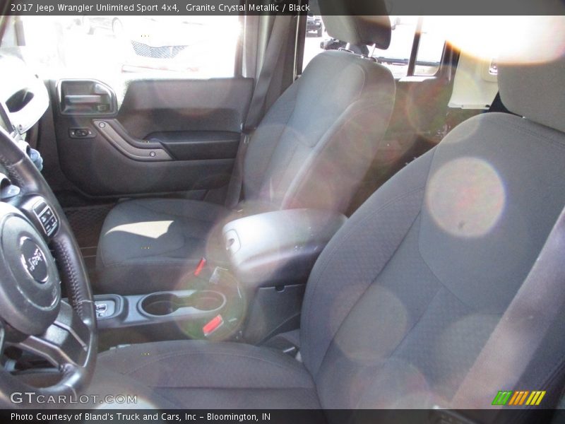 Granite Crystal Metallic / Black 2017 Jeep Wrangler Unlimited Sport 4x4