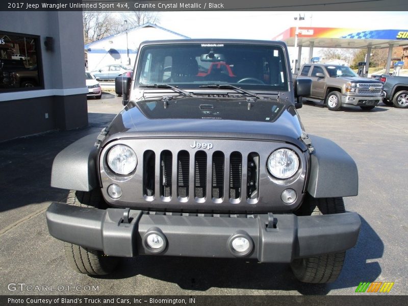 Granite Crystal Metallic / Black 2017 Jeep Wrangler Unlimited Sport 4x4