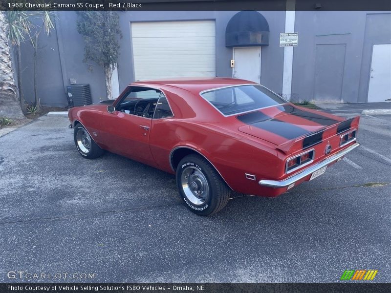 Red / Black 1968 Chevrolet Camaro SS Coupe