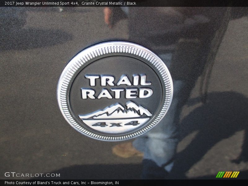 Granite Crystal Metallic / Black 2017 Jeep Wrangler Unlimited Sport 4x4