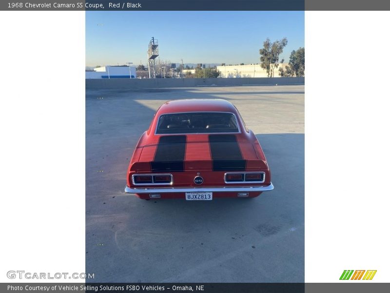 Red / Black 1968 Chevrolet Camaro SS Coupe