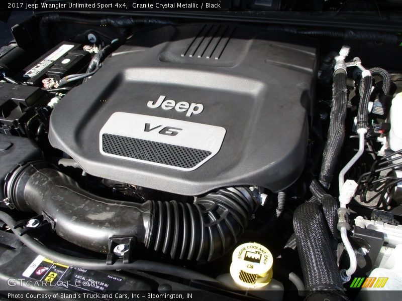 Granite Crystal Metallic / Black 2017 Jeep Wrangler Unlimited Sport 4x4