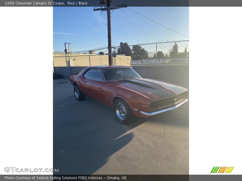 Red / Black 1968 Chevrolet Camaro SS Coupe