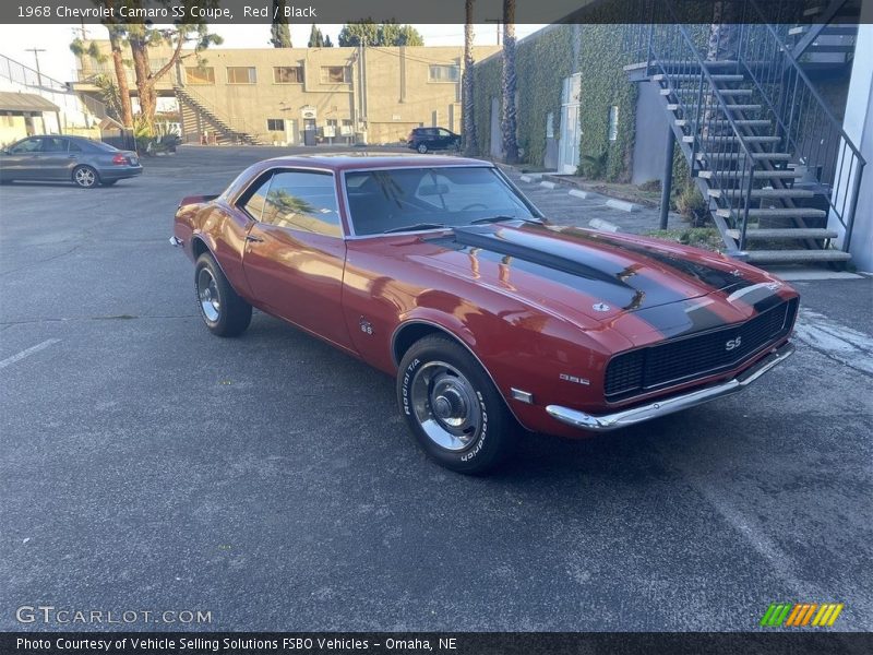 Red / Black 1968 Chevrolet Camaro SS Coupe