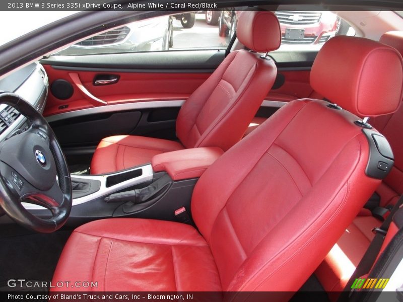 Alpine White / Coral Red/Black 2013 BMW 3 Series 335i xDrive Coupe