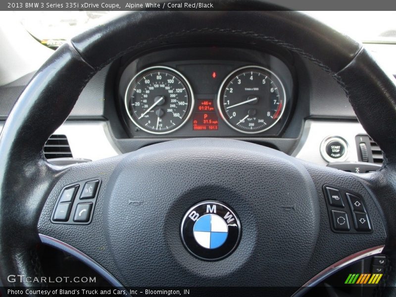 Alpine White / Coral Red/Black 2013 BMW 3 Series 335i xDrive Coupe