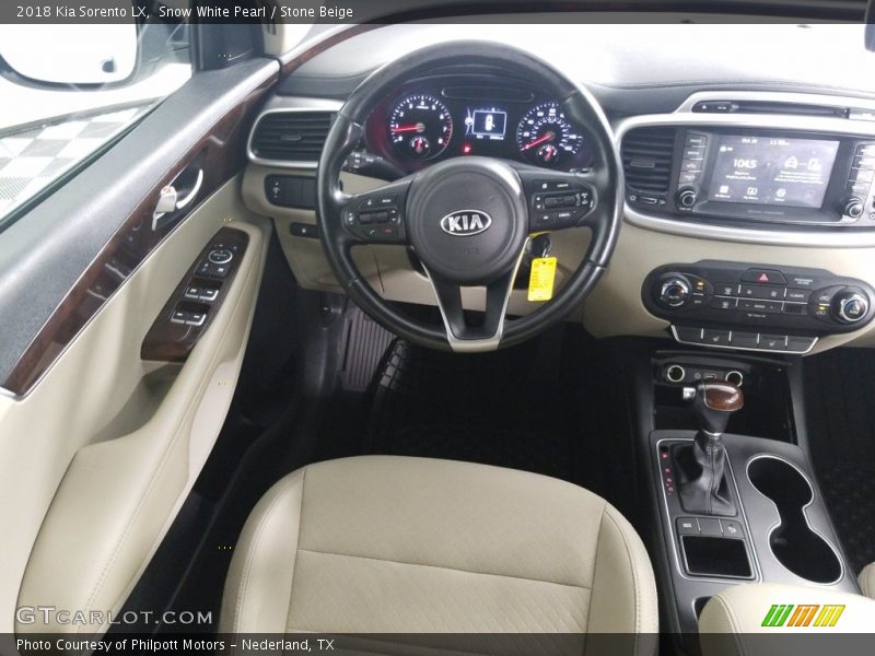  2018 Sorento LX Stone Beige Interior