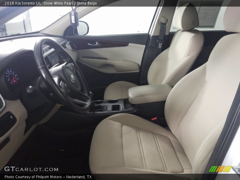Snow White Pearl / Stone Beige 2018 Kia Sorento LX