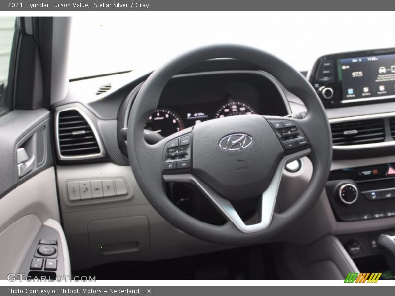 Stellar Silver / Gray 2021 Hyundai Tucson Value