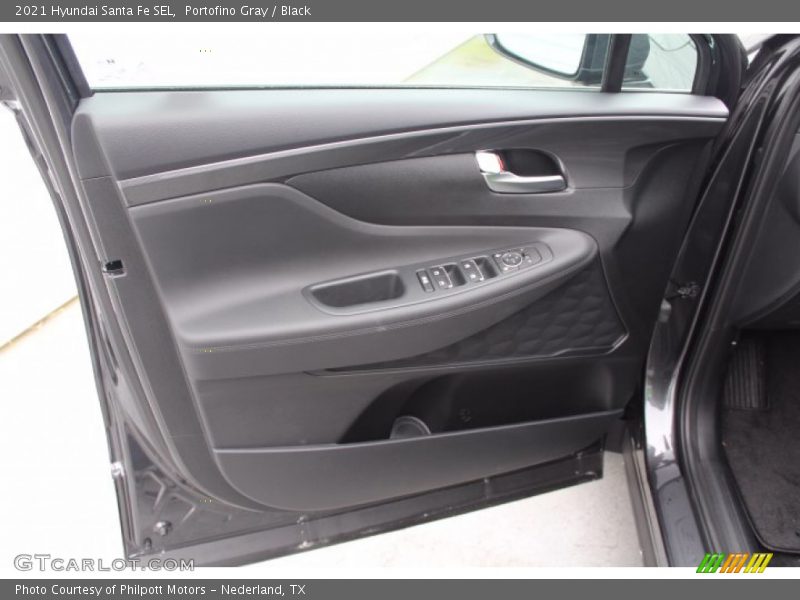 Portofino Gray / Black 2021 Hyundai Santa Fe SEL