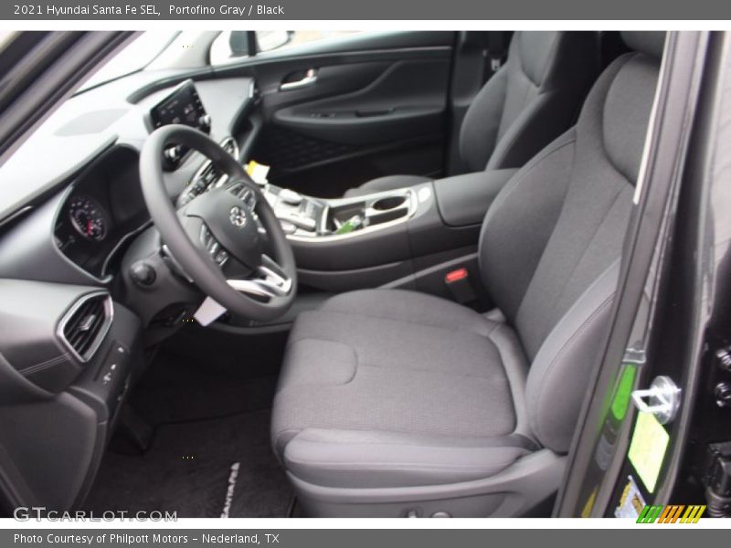 Portofino Gray / Black 2021 Hyundai Santa Fe SEL
