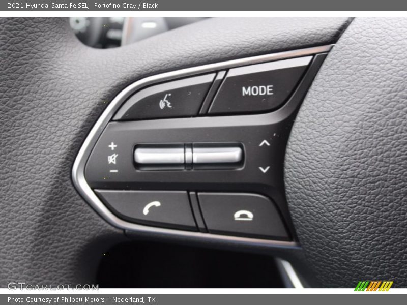 Portofino Gray / Black 2021 Hyundai Santa Fe SEL