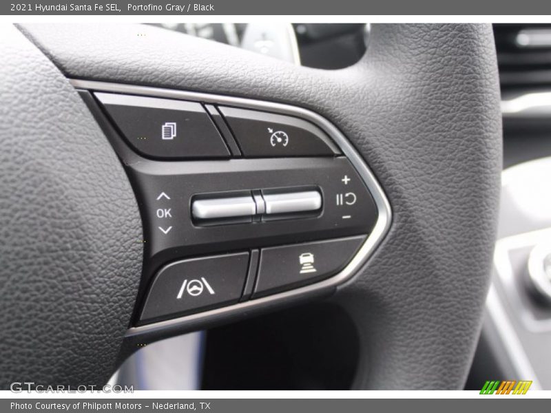 Portofino Gray / Black 2021 Hyundai Santa Fe SEL