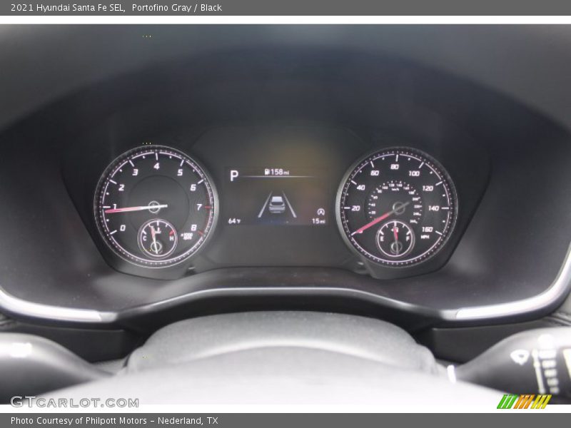 Portofino Gray / Black 2021 Hyundai Santa Fe SEL