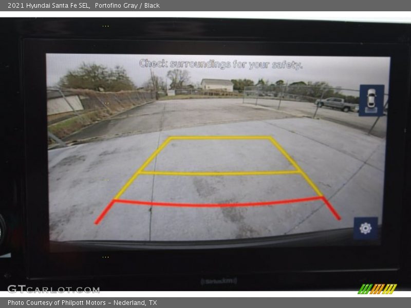 Portofino Gray / Black 2021 Hyundai Santa Fe SEL