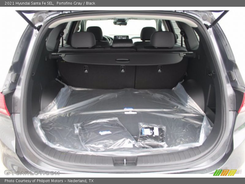 Portofino Gray / Black 2021 Hyundai Santa Fe SEL
