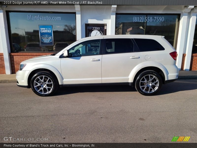 Pearl White Tri-Coat / RT Black/Red 2016 Dodge Journey R/T AWD
