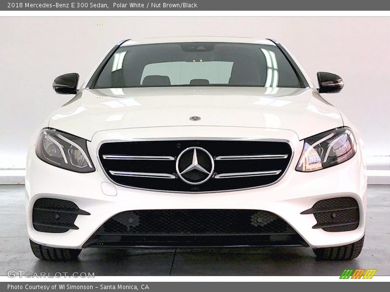 Polar White / Nut Brown/Black 2018 Mercedes-Benz E 300 Sedan