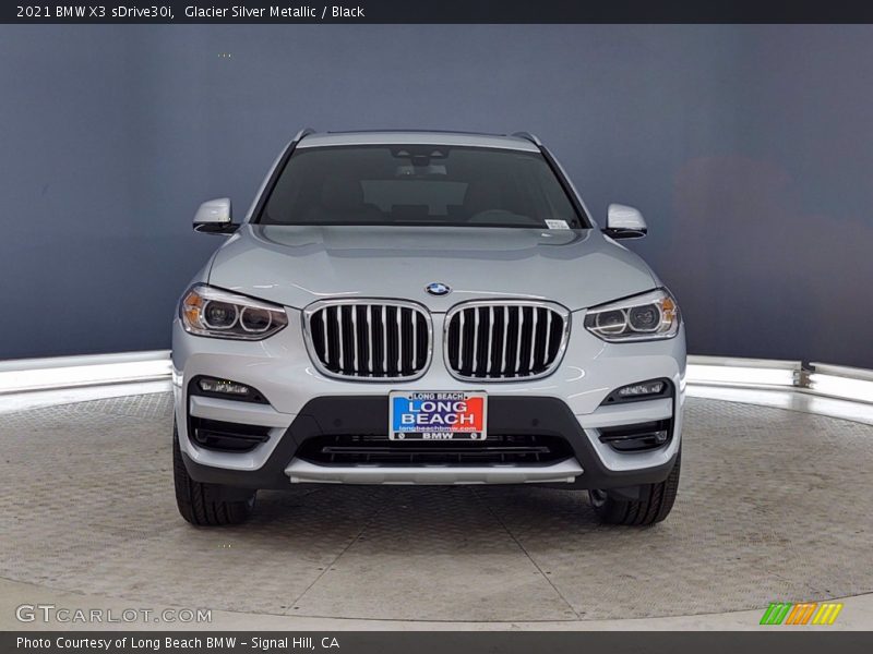 Glacier Silver Metallic / Black 2021 BMW X3 sDrive30i