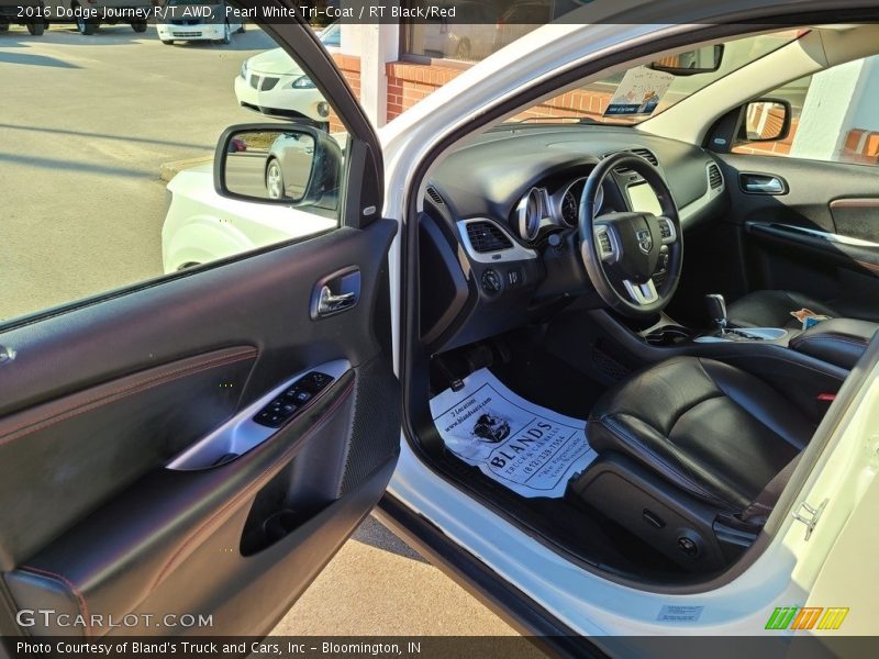Pearl White Tri-Coat / RT Black/Red 2016 Dodge Journey R/T AWD