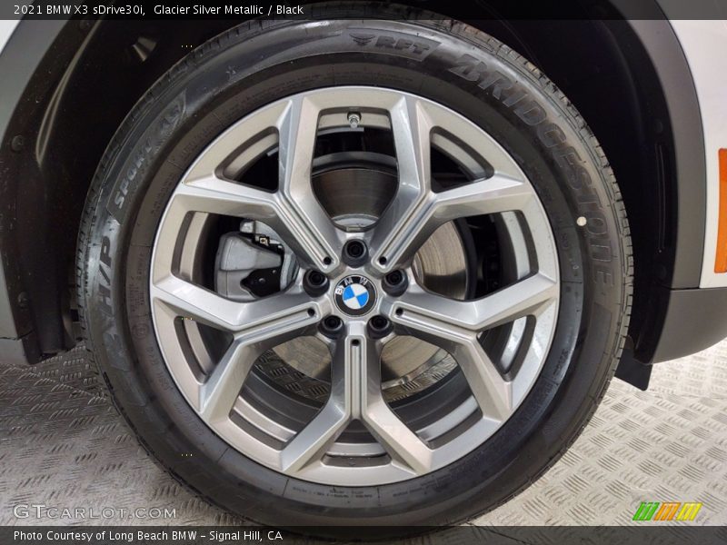Glacier Silver Metallic / Black 2021 BMW X3 sDrive30i