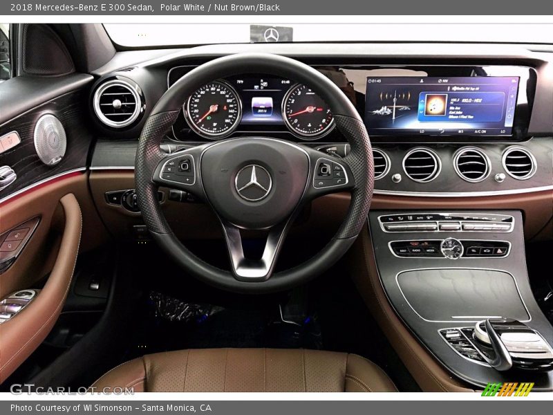 Polar White / Nut Brown/Black 2018 Mercedes-Benz E 300 Sedan