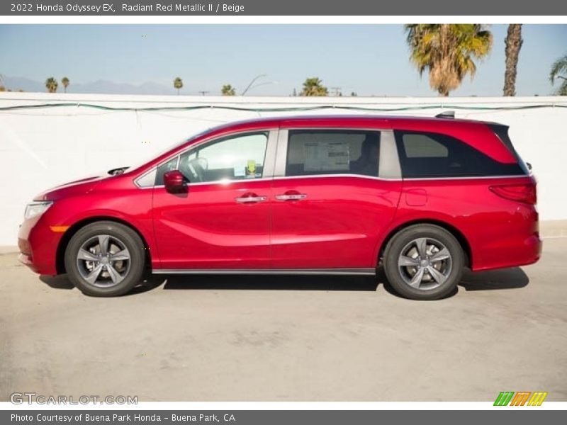  2022 Odyssey EX Radiant Red Metallic II
