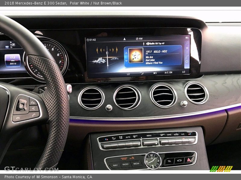 Polar White / Nut Brown/Black 2018 Mercedes-Benz E 300 Sedan
