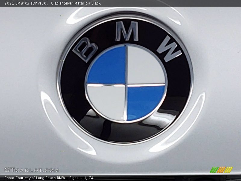 Glacier Silver Metallic / Black 2021 BMW X3 sDrive30i
