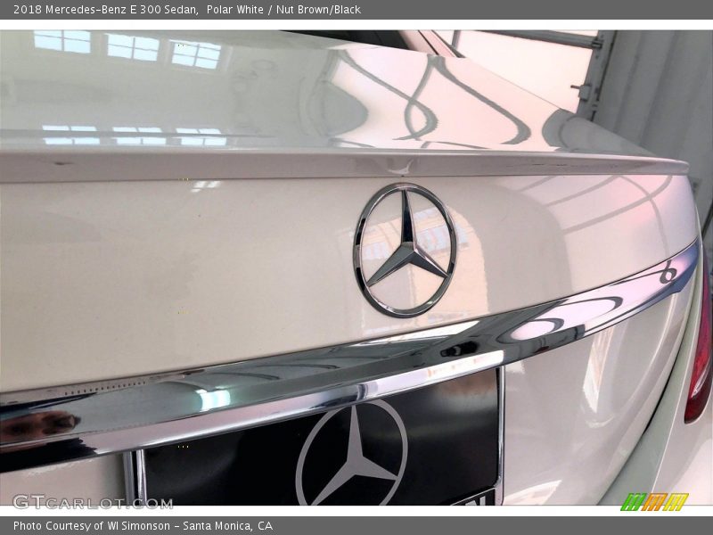 Polar White / Nut Brown/Black 2018 Mercedes-Benz E 300 Sedan