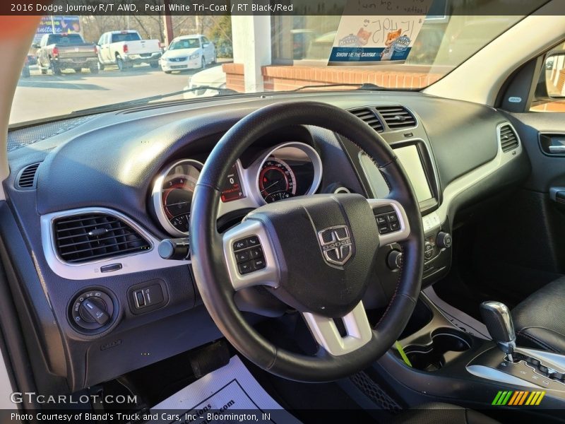 Pearl White Tri-Coat / RT Black/Red 2016 Dodge Journey R/T AWD